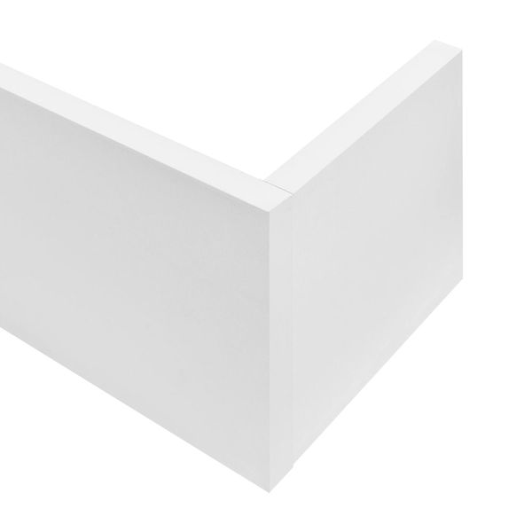 In And Outdoormatch Abbigail Scaffale A Muro - Con 3 Ripiani - 119X18X55 Cm - Bianco - Truciolato - Design Moderno-image