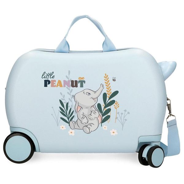 Joumma Bags Valigia Con Seduta Valigia Con Rotelle Valigia Per Bambini Valigia Rigida Per Bambini Disney Dumbo Azzurro-image