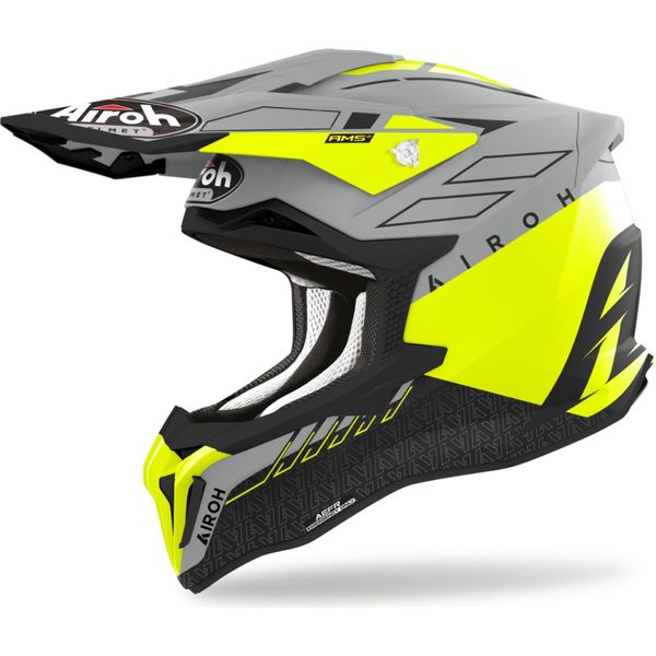 Casco Strycker Skin, Airoh (Giallo Opaco, Taglia 2XL) 2025-image