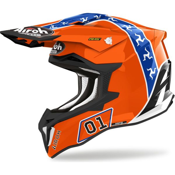 Casco Strycker Hazzard, Airoh (Arancione, Taglia Xs) 2025-image