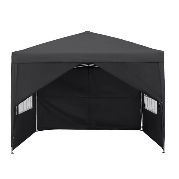 Yuenfong Tenda Pieghevole Gazebo Protezione Uv - Gazebo Da Giardino Tenda Da Festa Tenda Da Giardino Impermeabile - (3X3M, 4 Pannelli Laterali, Antracite)-image