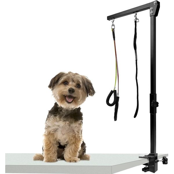 Braccio Del Tavolo Da Toelettatura Per Cani Sessamen-Lp, Braccio Pieghevole Per La Toelettatura Degli Animali Domestici, Braccio Regolabile In Altezza Per La Toelettatura Degli Animali Domestici Con Morsetto, 89Cm-image