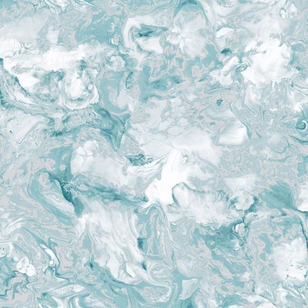 Muriva - Carta Da Parati "Elixir"", Marmorizzata AG988 (10 M X 53 Cm) (Petrolio/Argento)"-image