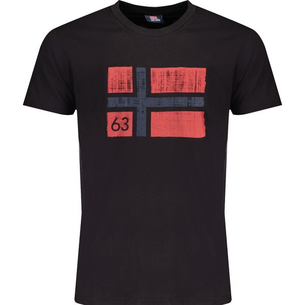 T-Shirt Manica Corta Girocollo Logo Norvegia 1963 846019 Neblack : Taglia - 2XL Taglia: 2XL-image