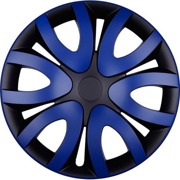 4X Coprimozzi Premium Modello: Mika Cover Blu Nero-image