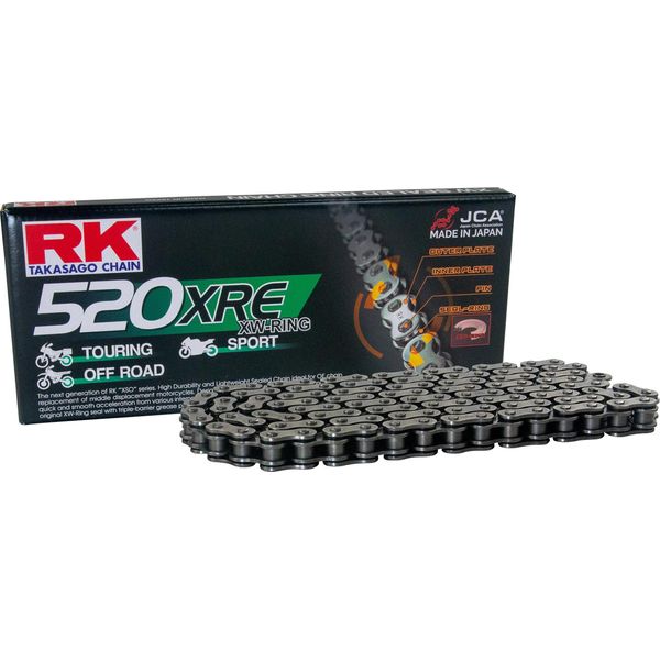 Catena Rk Xw-Ring Xre Aperta 104 Maglie 520 Grigia Chiusura Rivetto-image