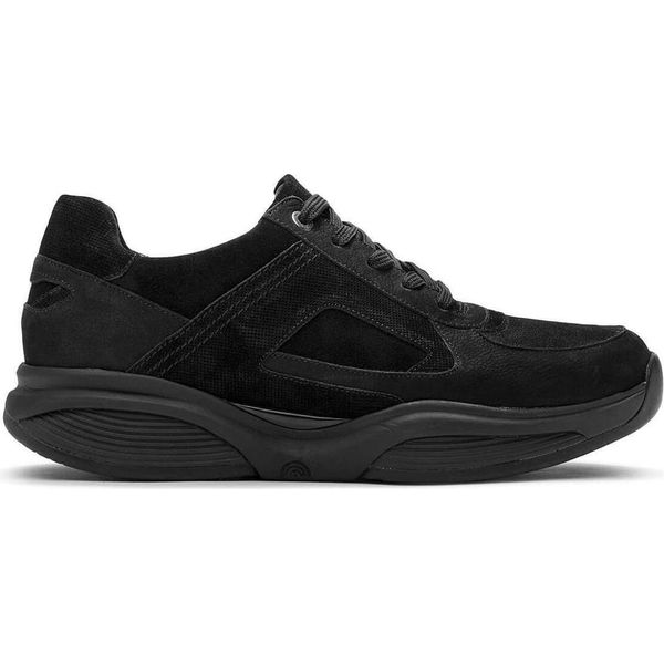 Xsensible SWX23 Scarpe Comfort Da Uomo, Pelle/Tessuto, Nero, Plantare Estraibile - Scarpe Da Ginnastica / Scarpe Stringate Da Uomo, Nero, Pelle/Tessuto (Pelle Elasticizzata)&Nbsp-image