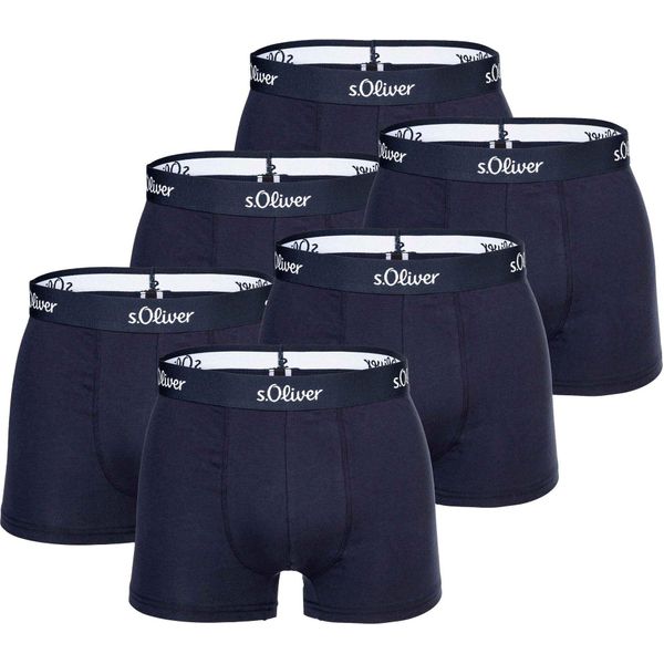 S.Oliver Boxer Uomo, Confezione Da 6 - Boxer, Cotone Elasticizzato Navy M-image