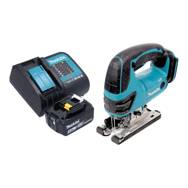 Makita Djv 180 ST1X Seghetto Alternativo A Batteria 18 V 135 Mm + 1X Batteria 5,0 Ah + Caricabatteria-image