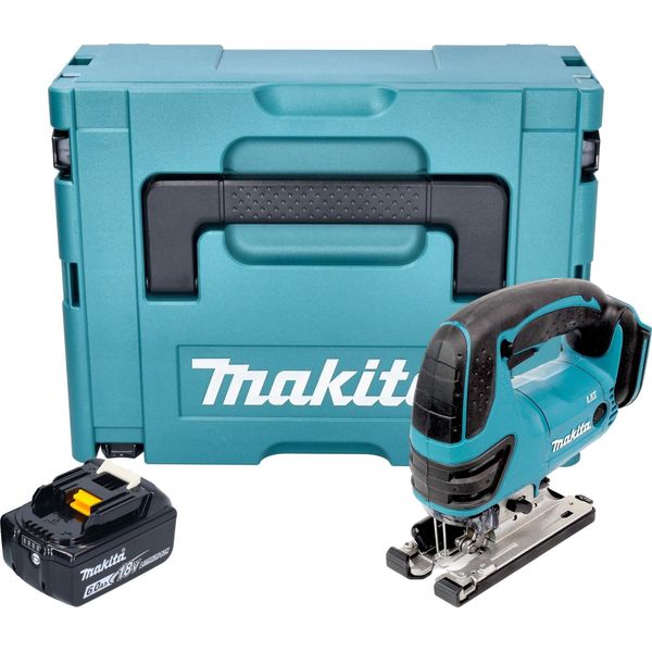 Makita Djv 180 G1XJ Seghetto Alternativo A Batteria 18 V 135 Mm + 1X Batteria 6,0 Ah + Makpac - Senza Caricabatteria-image