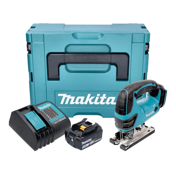 Makita Djv 180 SF1XJ Seghetto Alternativo A Batteria 18 V 135 Mm + 1X Batteria 3,0 Ah + Caricabatteria + Makpac-image