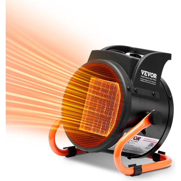 Vevor Riscaldatore Per Serre, Riscaldatore Rapido Ptc Da 2000 W Con Protezione Da Surriscaldamento, Impostazione A 3 Velocità, Piccolo Riscaldatore Per Tende Da Coltivazione, Riscaldatore Elettrico Portatile A Ventola Per Serra, Stanza Dei Fiori, Luogo Di Lavoro-image