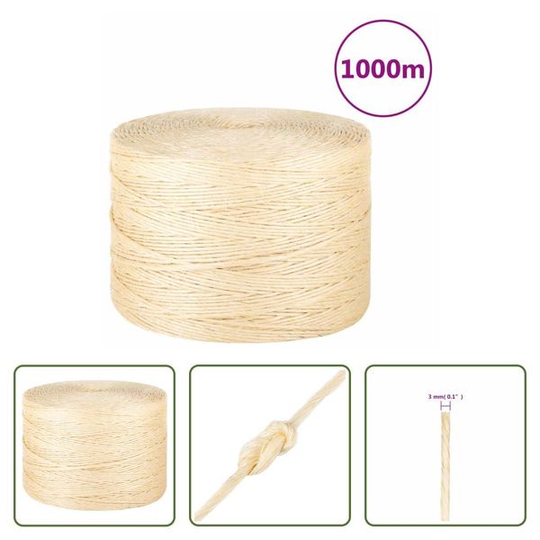 The Living Store Corda 100% Sisal 3 Mm 1000 M-image