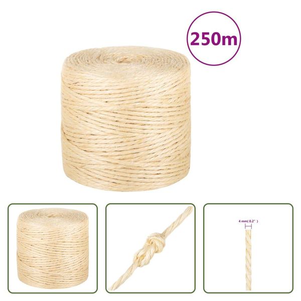 The Living Store Corda 100% Sisal 4 Mm 250 M-image