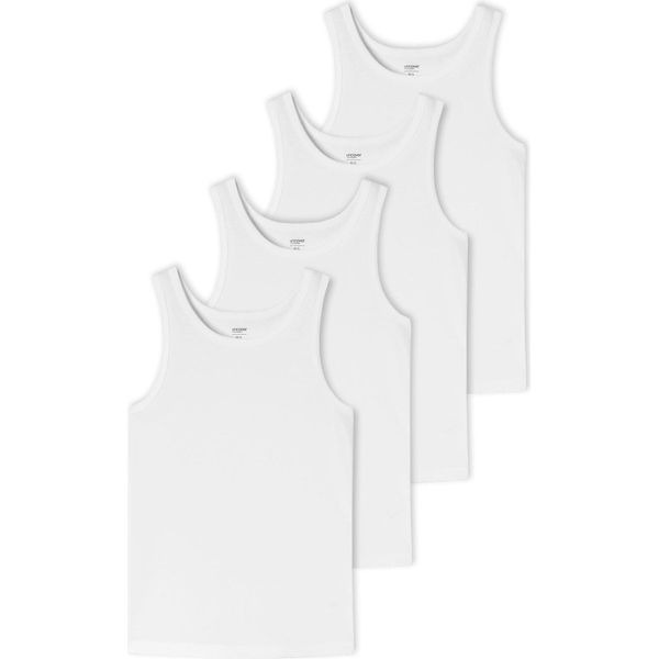 Uncover By Schiesser Gilet Da Uomo 4-Pack - Serie "Uncover"", Collo Rotondo Bianco 3XL"-image