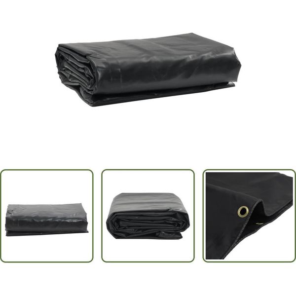 The Living Store Abdeckplane Anthrazit 5X6 M 650 G/M²-image