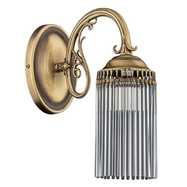 Casa Padrino Lampada Da Parete Barocca In Ottone Patinato H. 33 Cm-image