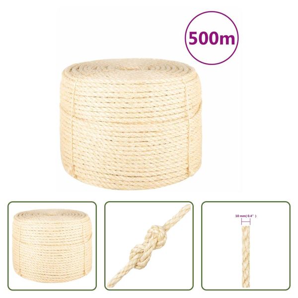The Living Store Corda 100% Sisal 10 Mm 500 M-image