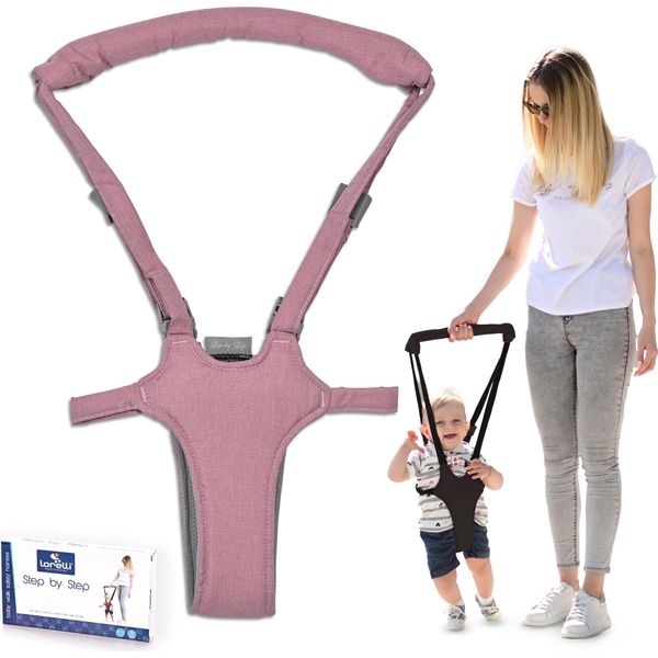 Lorelli Imbracatura Da Passeggio Per Bambini Step By Step Imbracatura Regolabile Linea Da Passeggio Per Bambini Rosa-image