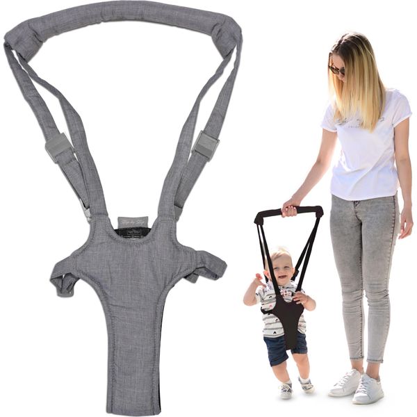 Lorelli Imbracatura Da Passeggio Per Bambini Step By Step Imbracatura Regolabile Linea Passeggio Baby Walker Grigio Chiaro-image