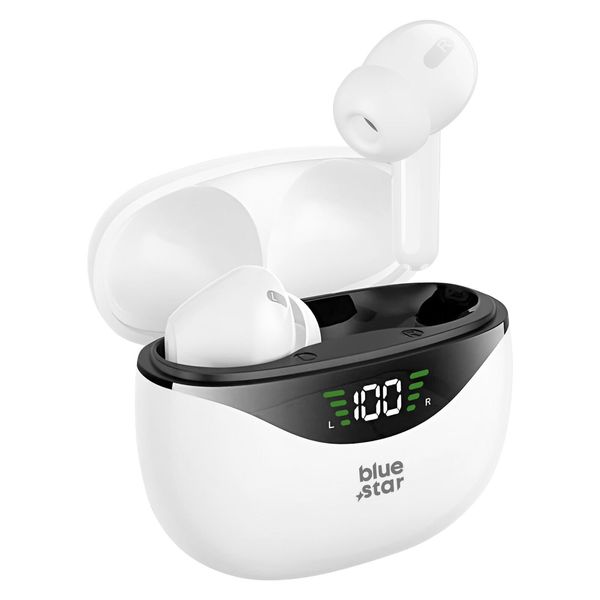 Blue Star, Cuffie Bluetooth Touch Control 4,5 Ore Di Autonomia Impermeabile IPX4, Bianco-image
