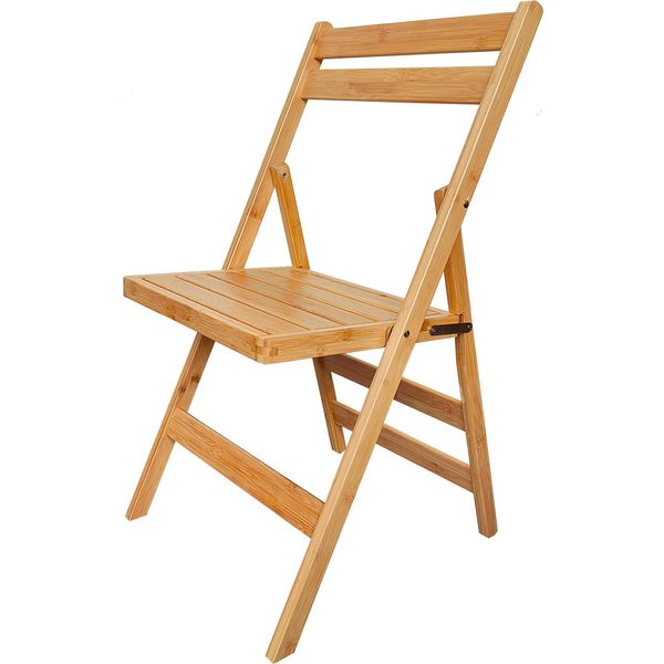 Sedia Per Ospiti In Bambù Sedia Pieghevole 79 X 44 Cm Sedia Da Cucina Pieghevole Legno-image