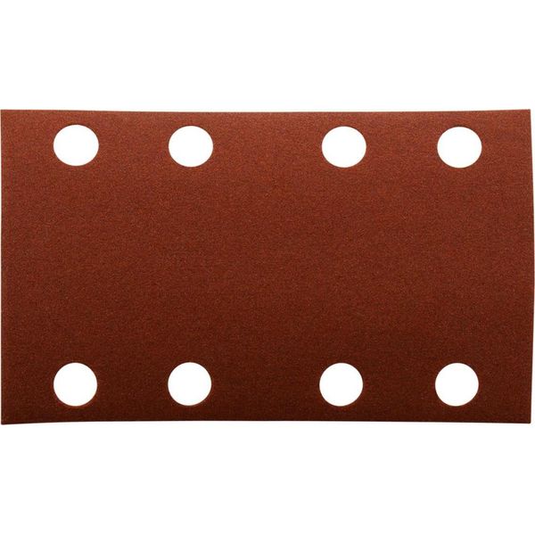 Carta Vetrata Makita 80 X 133 Mm, K240, 10 Pz. 80 X 133 Mm - K240 - 10 Pz. - 8 Fori-image