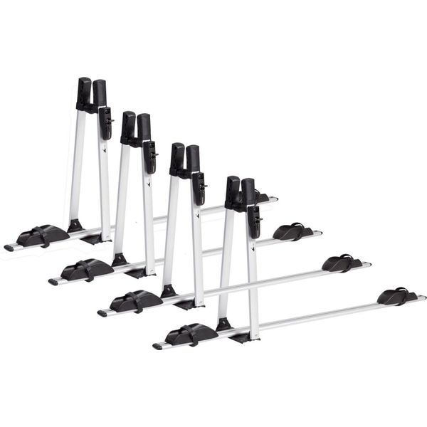 4X Portabiciclette Vdp Premium Alu + Portapacchi K1 Medium Compatibile Con Toyota C-HR (5 Porte) Dal 16-image