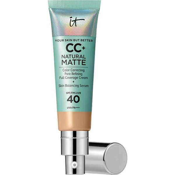 It Cosmetics Cc Natural Matte Cream Makeup Spf 40 Medium Tan 32Ml-image