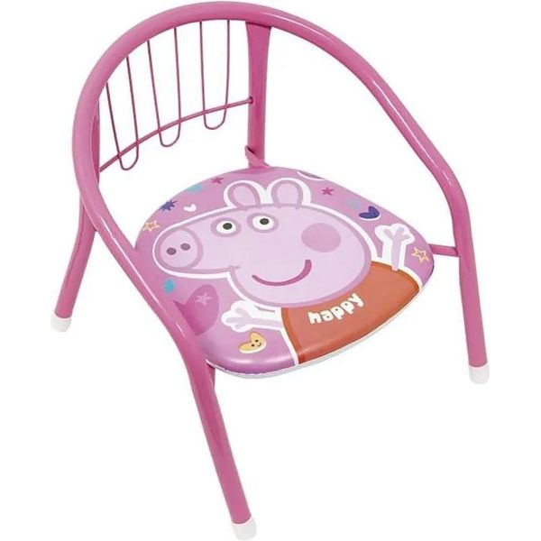 Sedia In Metallo - Peppa Pig - 35,5 X 30 X 33,5 Cm-image
