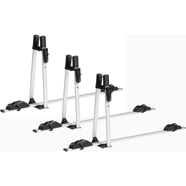 3X Portabiciclette Vdp Premium Alu + Portapacchi K1 Medium Compatibile Con Citroen C-Zero (5 Porte) Dal 10-image