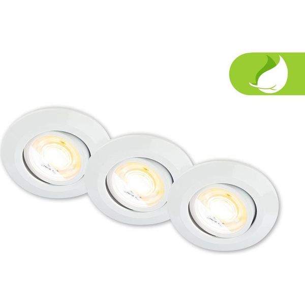 Set Di 3 Faretti Da Incasso A Led 230V Lampade Da Incasso A Led Spot Orientabili Cts Ra90-image