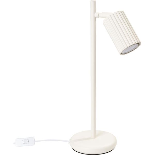Lampada Da Tavolo Karbon Beige 1Xgu10 10W Alluminio 43X19.5X14.5Cm Sollux Lighting-image