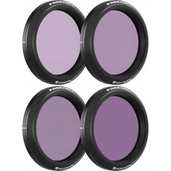 Freewell Set Of 4 Nd/Pl Filters For Dji Osmo Action 5 Pro-image