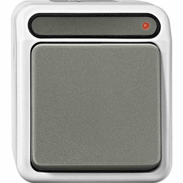Merten Contatto Di Segnalazione Sep. A Pulsante MEG3154-8029 Contatto Na A 1 Pin Grigio Chiaro Aquastar MEG3 MEG3154-8029 (MEG3154-8029)-image