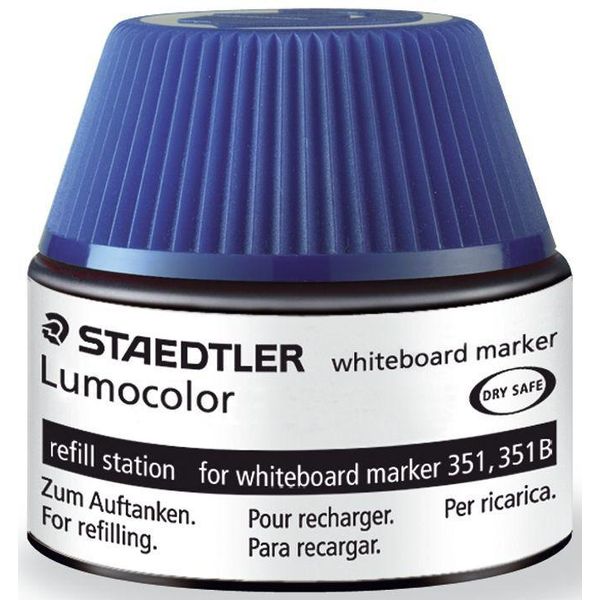 Staedtler® 488 51-3 Inchiostro Per Pennarelli Lumocolor® Stazione Di Ricarica - 20 Ml, Blu-image