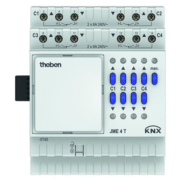 Theben Jme 4 T Modulo Di Espansione Per Attuatore Cieco A 4 Pieghe Knx, Modulo Base Serie MIX2-image