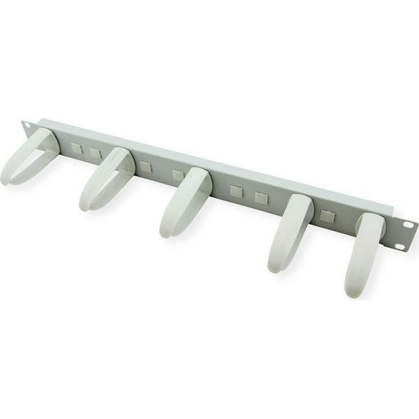 Pannello Tie-Out Value 19'' 1U, Monofacciale, Staffe Di Montaggio In Plastica, Grigio (26.99.0345)-image