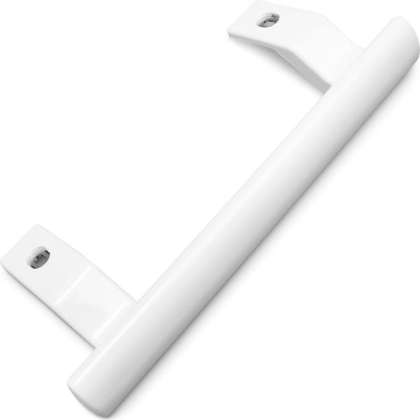 Maniglia Per Porta Liebherr 7424848 Bianca A Forma Di Barra Per Combinazione Frigo-Congelatore-image