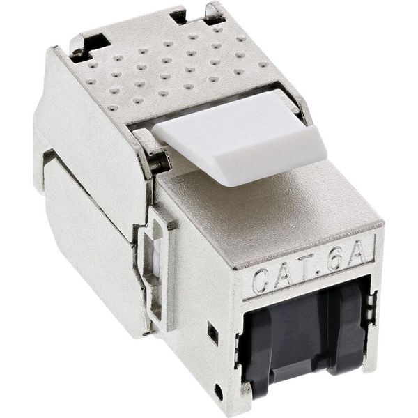 Inline® RJ45 Keystone Jack Snap-In Modulo Cat.6A, Copertura Antipolvere Nero-image
