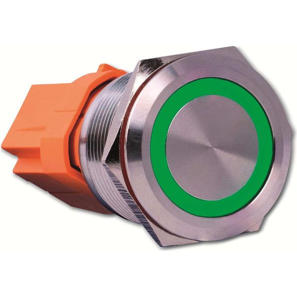Joy-It BUTTON22B-L-GR Interruttore A Pulsante 250 V/Ac 7 A 1 X On/(Off) IP67, IK10 A Scatto 1 Pz-image
