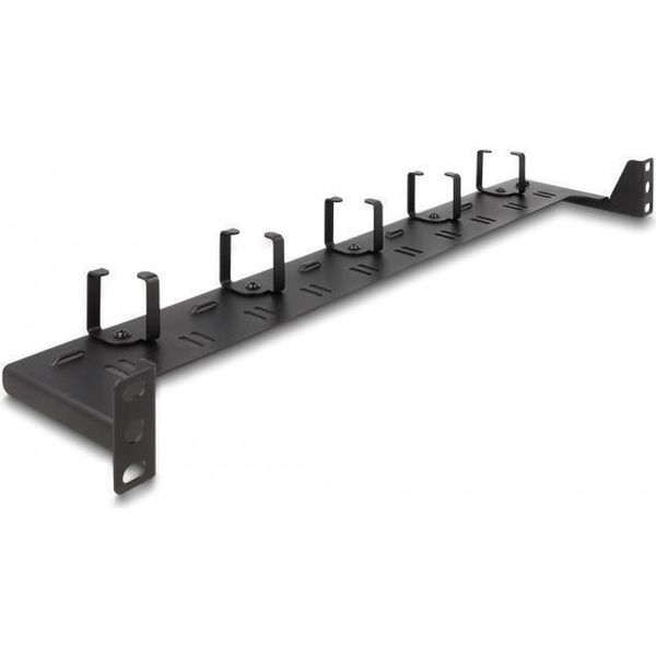 Delock - Verlegetafel FüR Rack-Kabelmanagement - Schwarz - 1U - 48.3 Cm (19")"-image