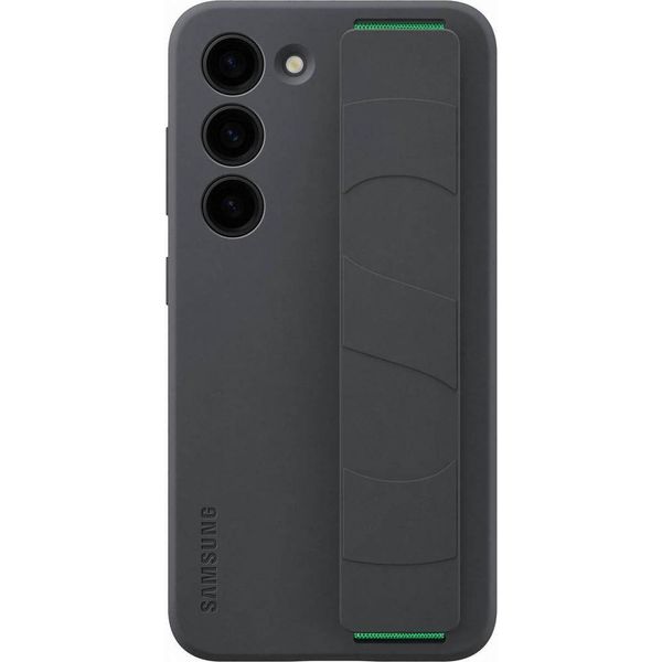 Etui Samsung Ef-Gs911Tb S23 S911 Czarny/Nero Custodia Con Impugnatura In Silicone-image