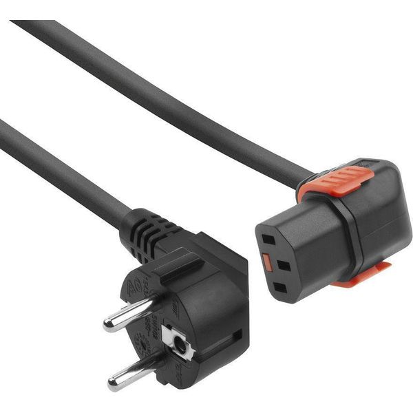 Act AK5256 Cavo Di Alimentazione Nero 2 M Accoppiatore CEE7/7 C13 (AK5256)-image