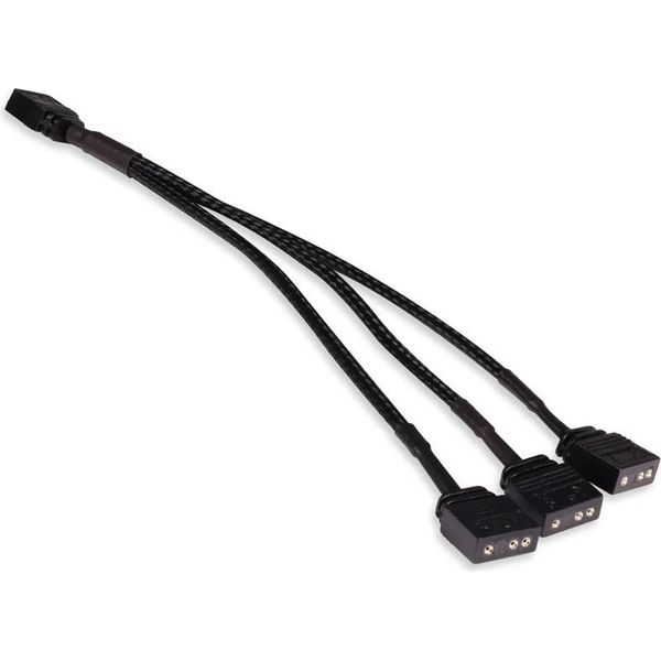 Alphacool 4250197187091 Alphacool Y-Splitter Argb Da 3 Pin A 3X 3 Pin 15Cm - Nero-image