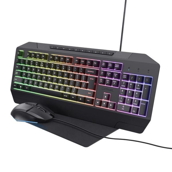Trust Gxt 791 Tastiera Mouse Incluso Usb Qwerty Italiano Nero-image