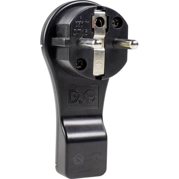 Contatto Di Terra As-Schwabe Spina Piatta Nera Sezione Max. 1,5Mm² 230V IP20-image