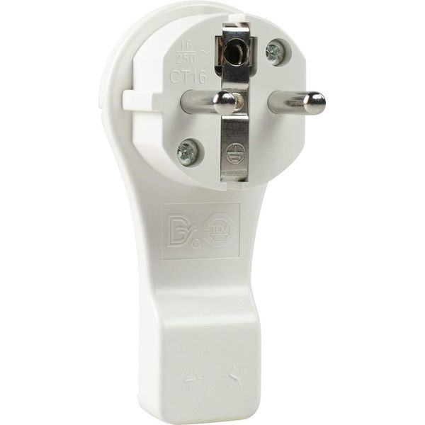 Contatto Di Terra As-Schwabe Spina Piatta Bianca Sezione Max. 1,5Mm² 230V 16A IP20-image