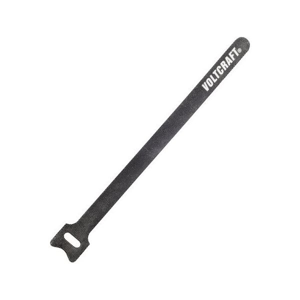 Voltcraft Fascette In Velcro 420 Mm (L X P) 420 Mm X 12 Mm Grigio Scuro 5 Pz-image