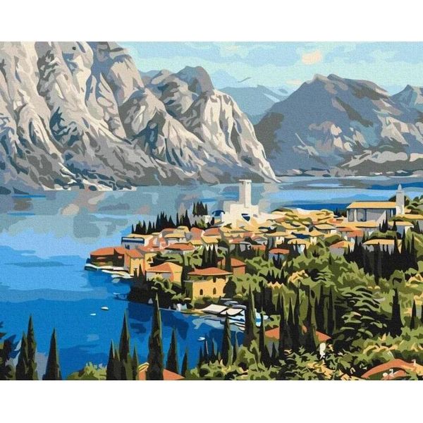 Pittura In Cifre - Città Sul Mare 40X50Cm-image